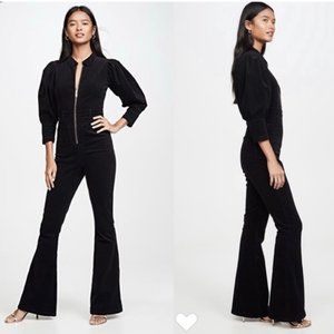 NWT WeWoreWhat '70s Jumpsuit in Black sz XS